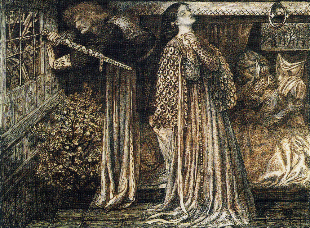 Dante Gabriel Rossetti - Sir Lancelot in the Queen's Chamber