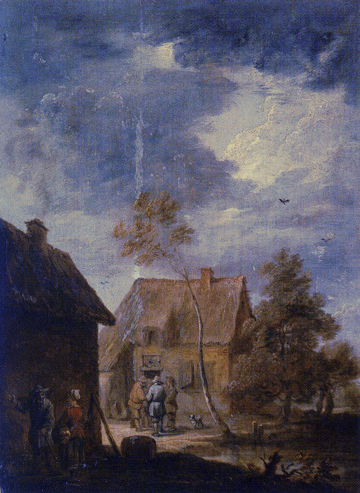 Circle of David Teniers the Younger - Yard of a Peasant House