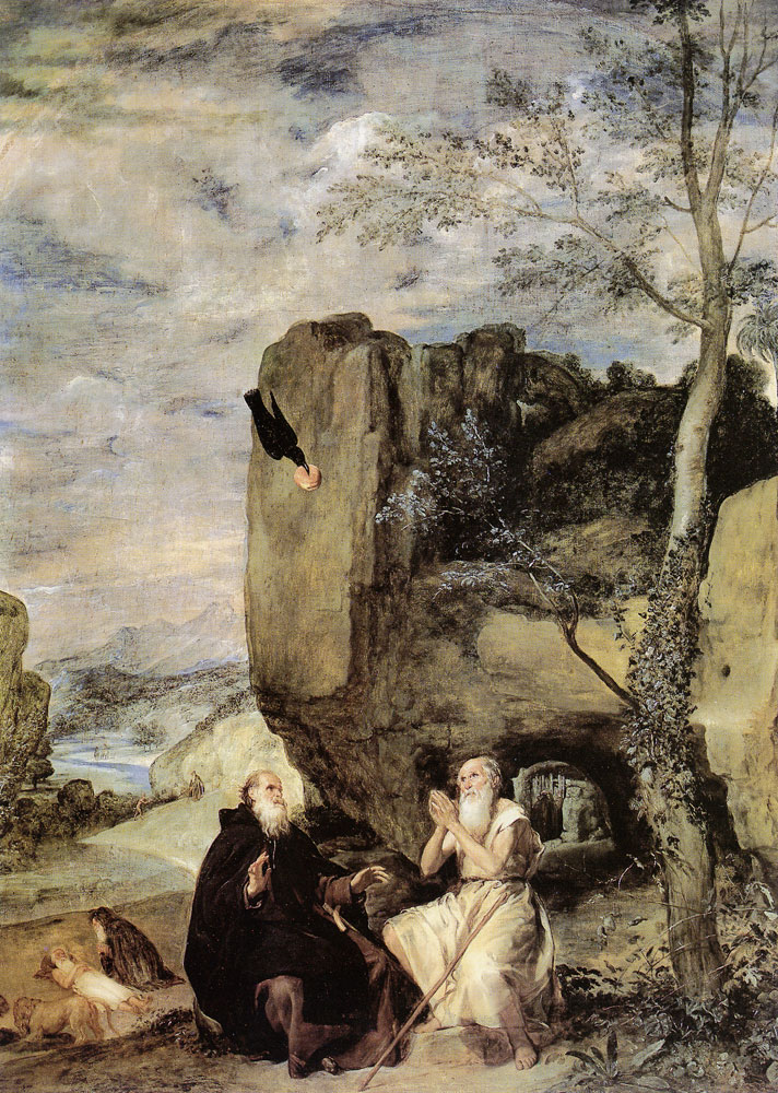Diego Velazquez - Saint Anthony Abbot and Saint Paul the Hermit