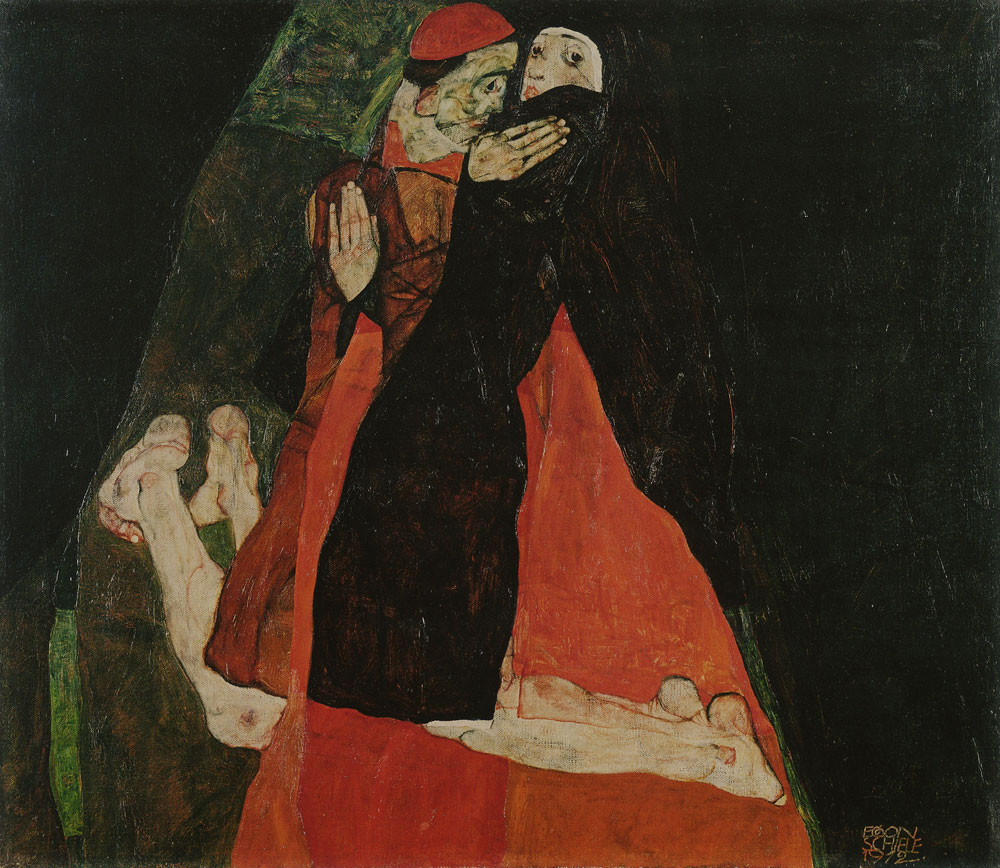 Egon Schiele - Cardinal and Nun