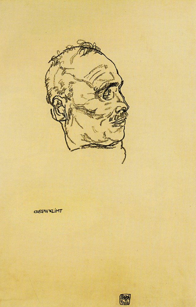 Egon Schiele - Portrait of the Dead Gustav Klimt