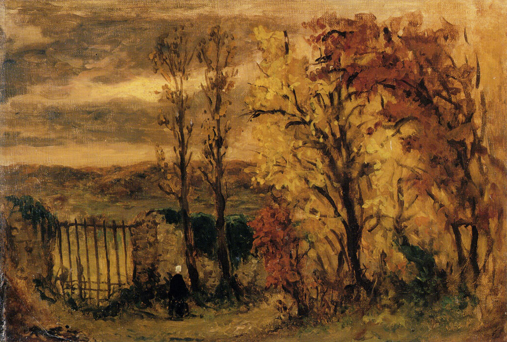 Eugène Delacroix - Autumn Landscape, Champrosay