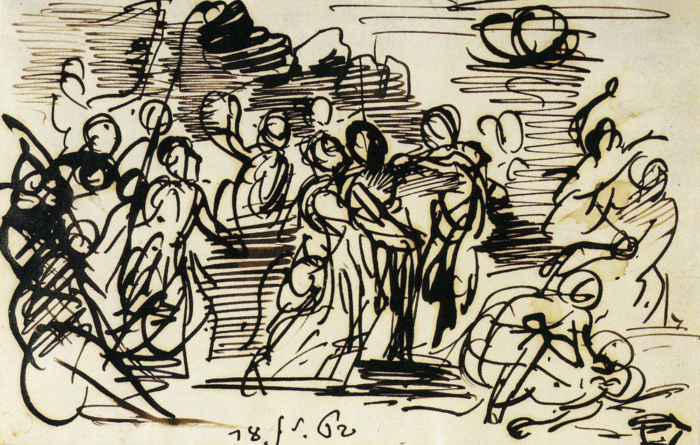 Eugène Delacroix - The Kiss of Judas