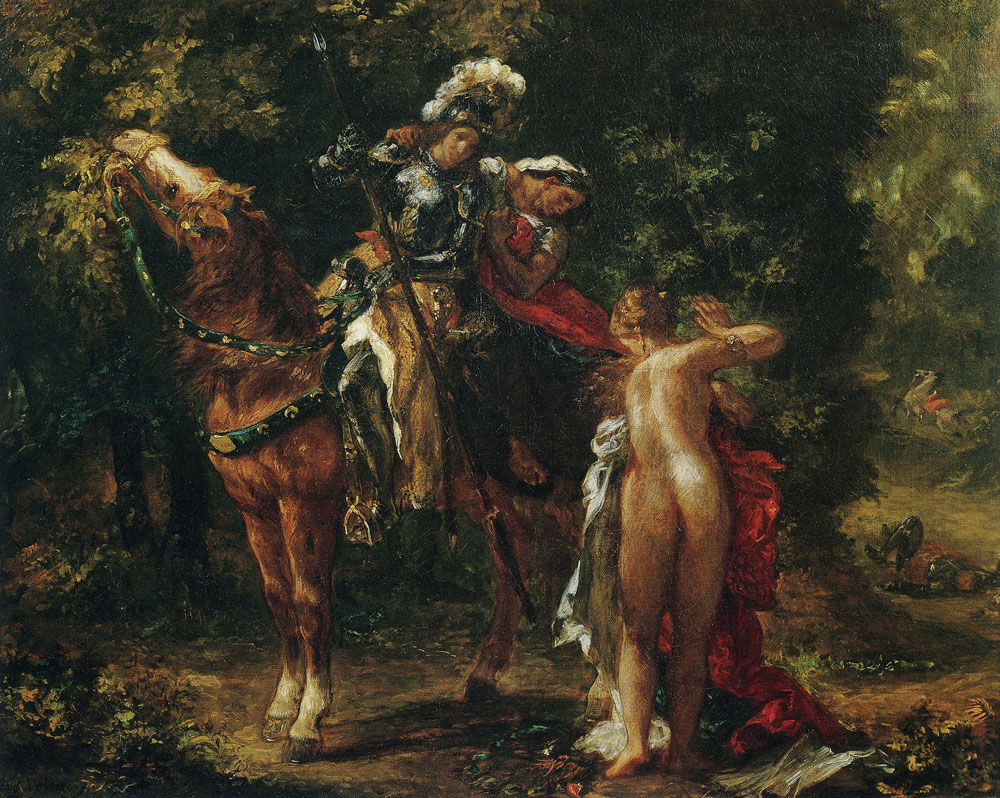Eugène Delacroix - Marfisa and Pinabello's Lady