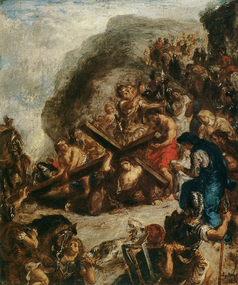 Eugène Delacroix - The Road to Calvary