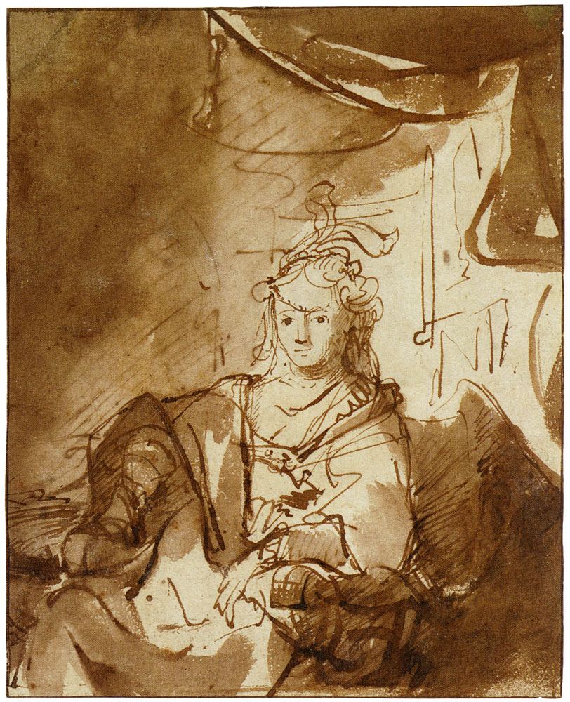 Ferdinand Bol - Seated Woman in an Interior