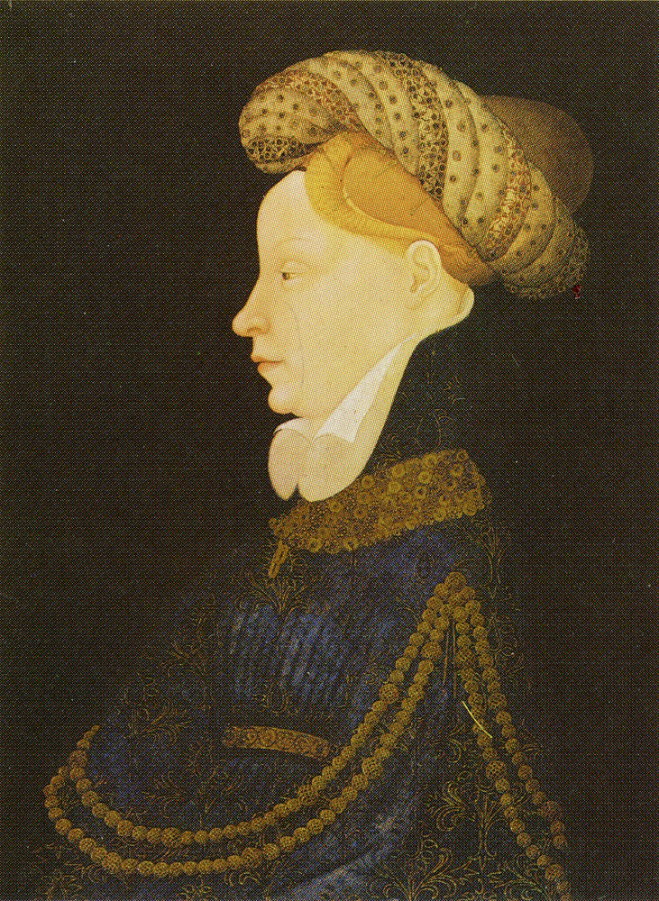 Franco-Flemish School - Profile portrait of a lady