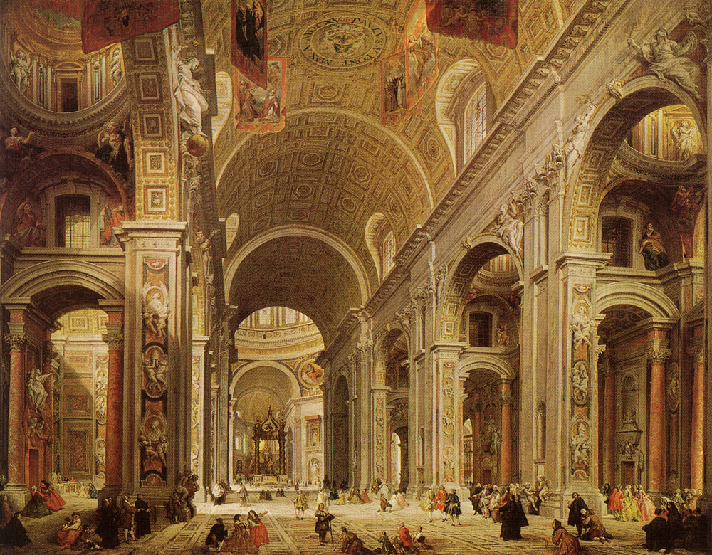 Giovanni Paolo Panini - Interior of Saint Peter's, Rome