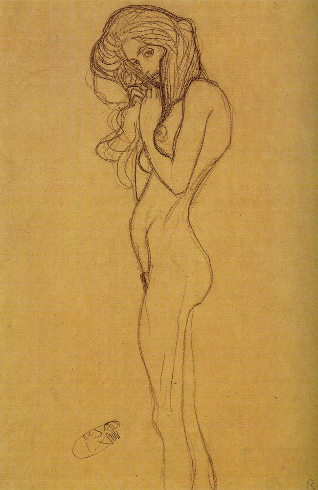 Gustav Klimt - Study for the Left-hand Gorgon