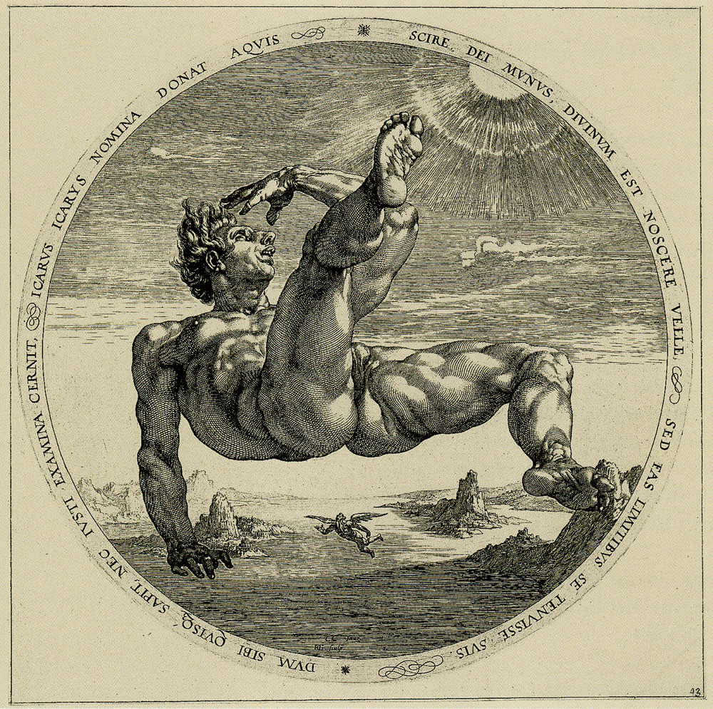 Hendrick Goltzius after Cornelis van Haarlem - Icarus