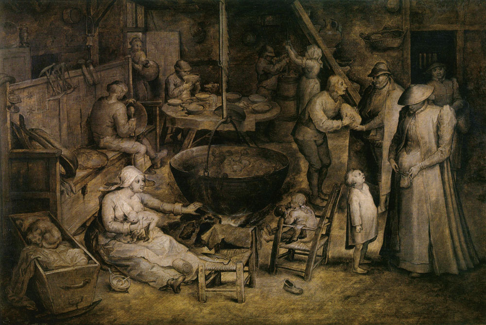 Jan Brueghel - Visit to a farmhouse