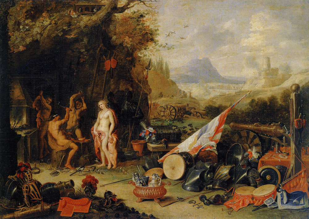 Jan van Kessel II - Venus at the Forge of Vulcan (Allegory of Fire)