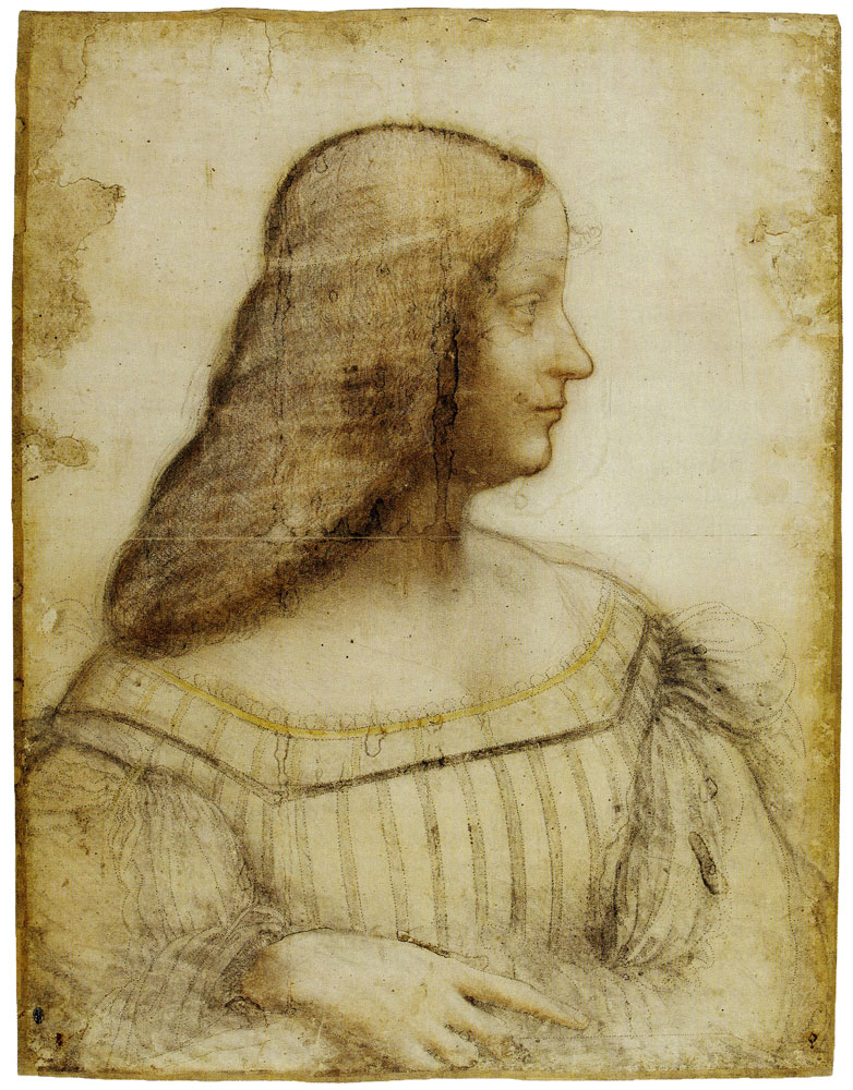 Leonardo da Vinci - Portrait of Isabella d'Este