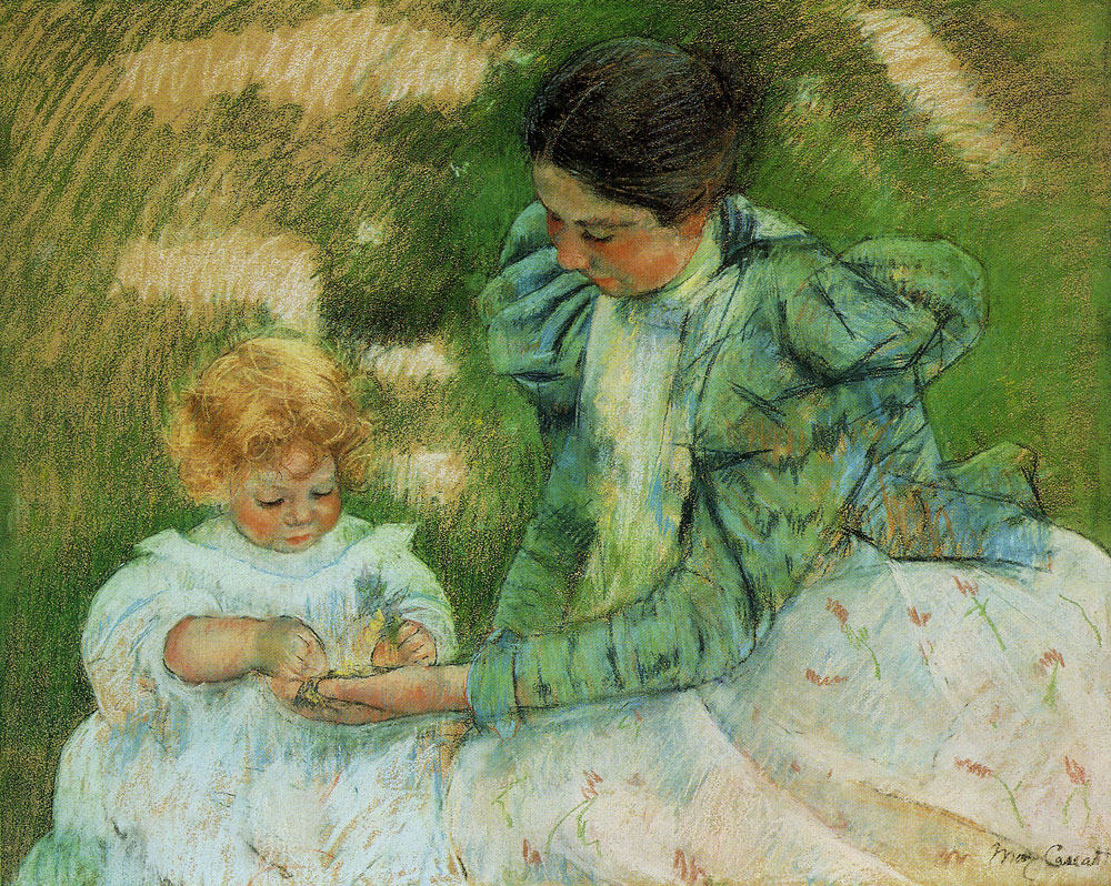 Mary Cassatt - Mother Playing with Her Child