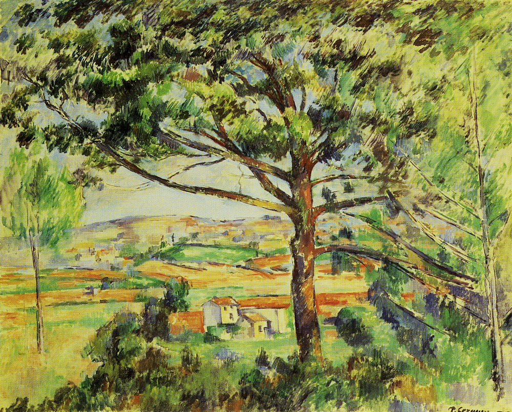 Paul Cézanne - Grand pin et terres rouges