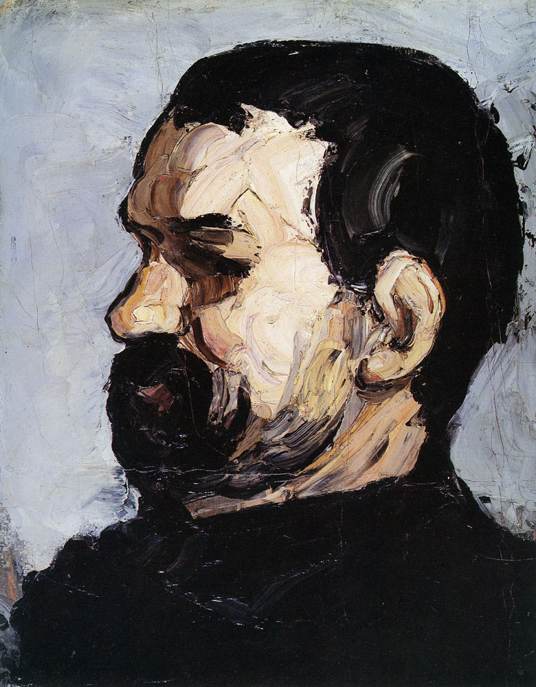 Paul Cézanne - Portrait of uncle Dominique (profile)