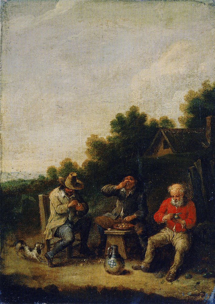 Peeter Bout - Peasants by a Tavern