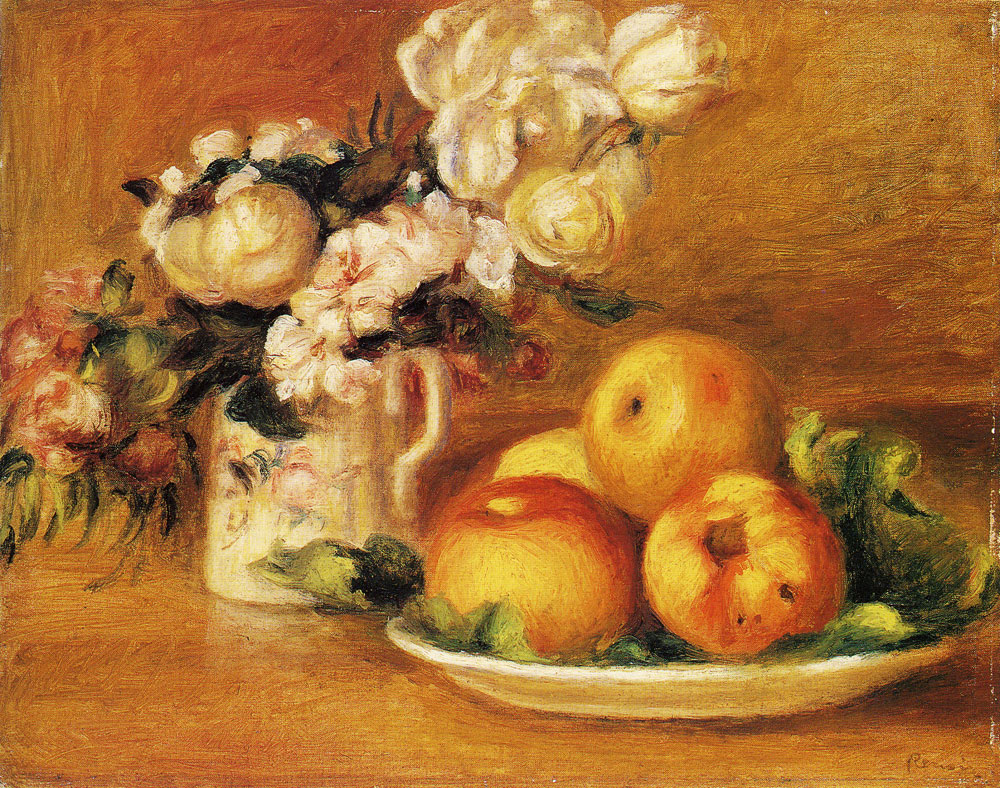 Pierre-Auguste Renoir - Apples and Flowers