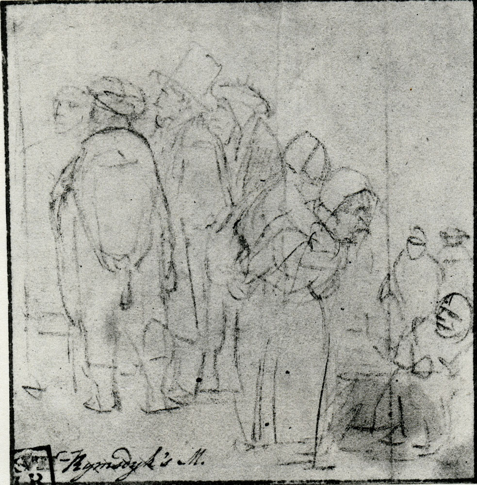 Rembrandt - A Group of People Standing