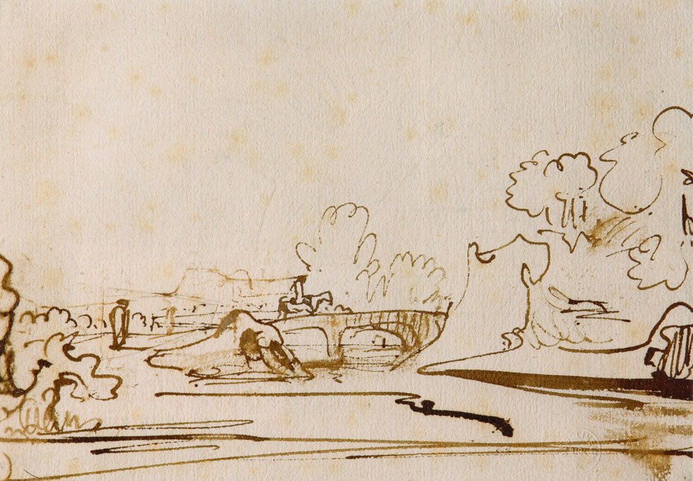 Rembrandt - Landscape with a Bridge