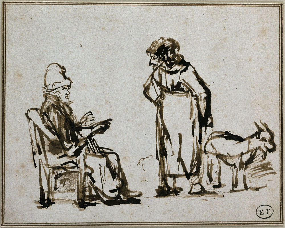 School of Rembrandt - Tobit and Anna with the Goat