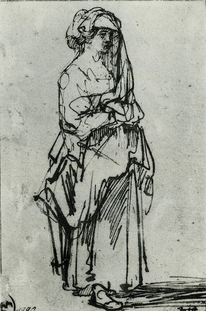 Rembrandt - Young Woman Standing