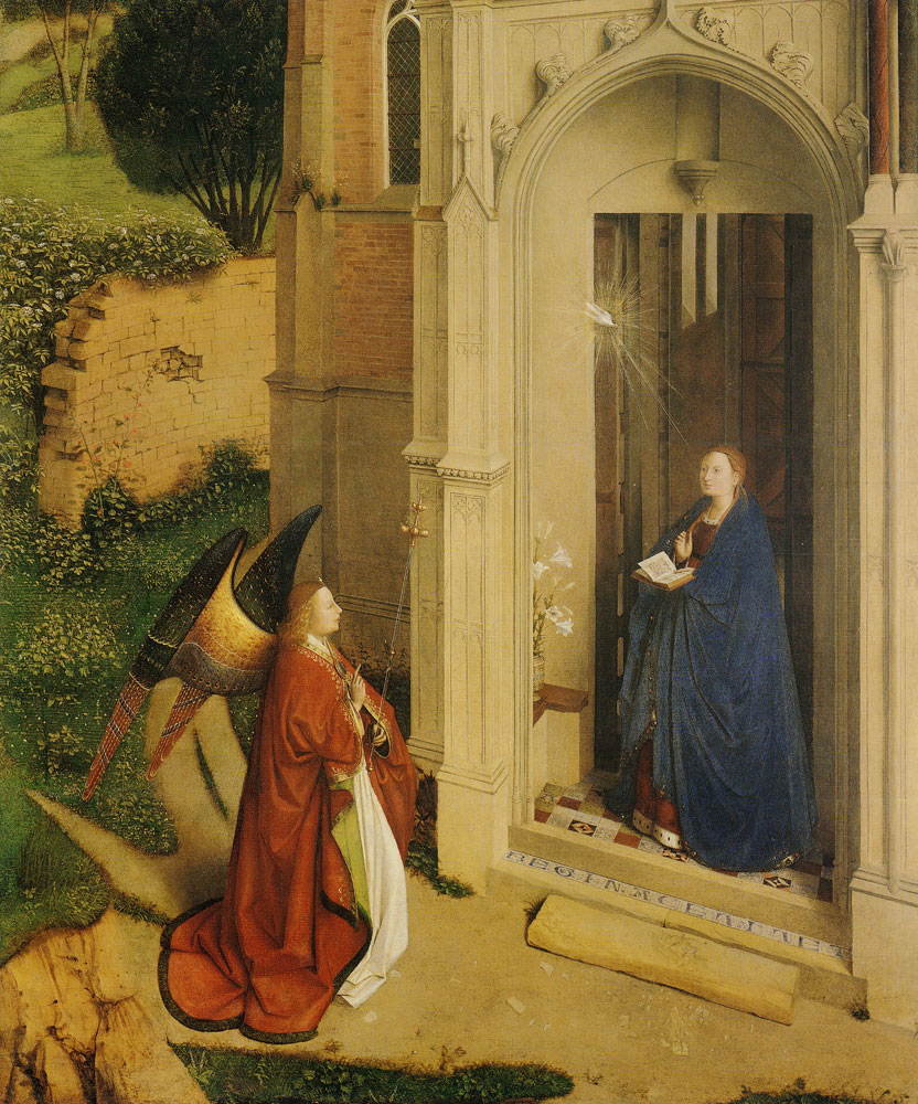 School of Van Eyck brothers - The Annunciation