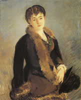 Edouard Manet Portrait of Mademoiselle Isabelle Lemonnier
