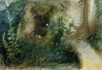 Eugène Delacroix A Garden Path at Augerville