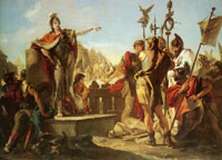 Giovanni Battista Tiepolo Queen Zenobia Addressing Her Soldiers
