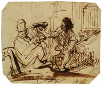 Govert Flinck Joseph in Prison Interpreting the Dreams of Pharaoh's Baker and Butler