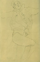 Gustav Klimt Dancing Woman with Cape