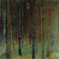 Gustav Klimt Pine Forest II