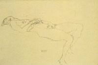 Gustav Klimt Reclining Nude