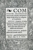 Hans Holbein the Younger Title page to Jacobus Ceporinus, Compendium grammaticae Graecae
