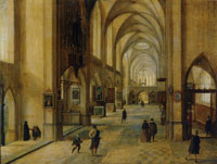 Hendrick van Steenwyck the Younger Interior of a Gothic Church