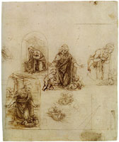 Leonardo da Vinci Designs for an Adoration of the Christ Child