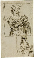 Leonardo da Vinci Designs for a Saint Mary Magdalene
