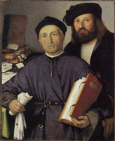 Lorenzo Lotto Giovanni Agostino della Torre and his Son, Niccolo