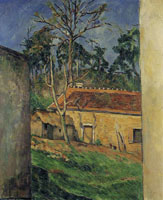 Paul Cézanne Farm Courtyard in Auvers