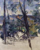 Paul Cézanne View of the Road to Tholonet near the château noir