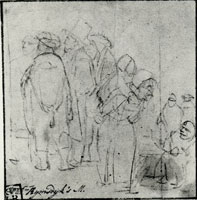 Rembrandt A Group of People Standing