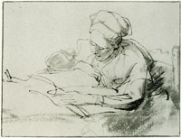 Rembrandt A Woman Reading