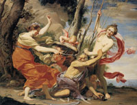 Simon Vouet Time Defeated by Hope, Love, and Beauty