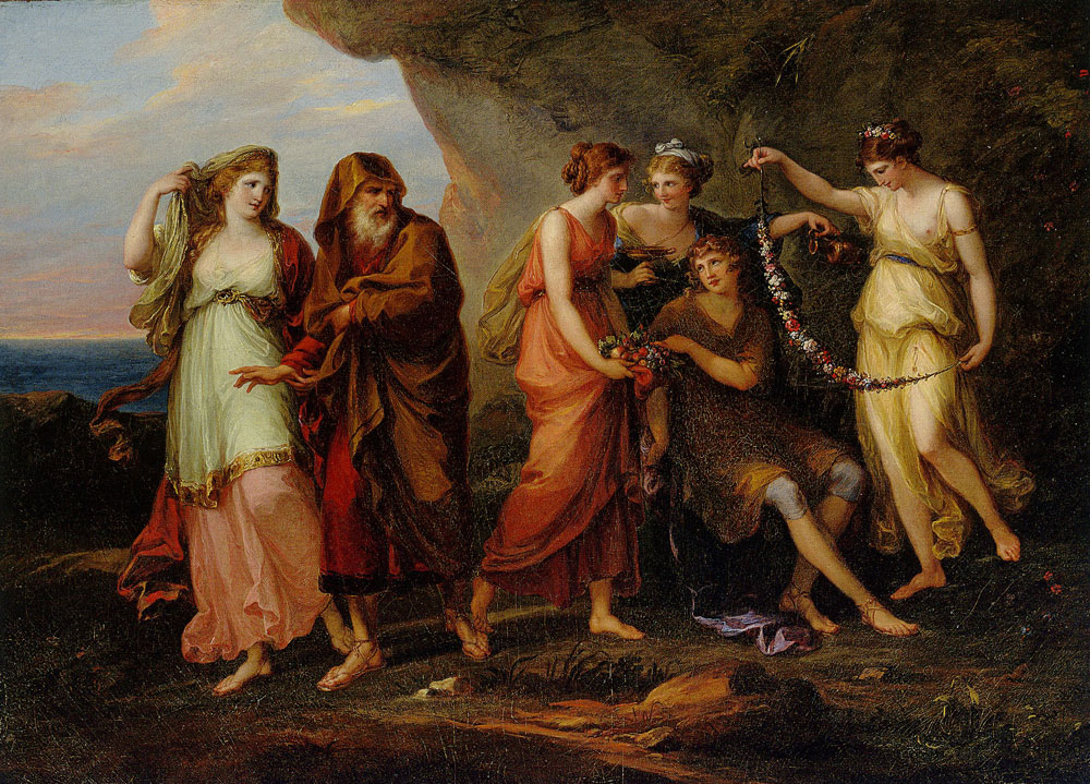 Angelica Kauffmann - Telemachus and the Nymphs of Calypso