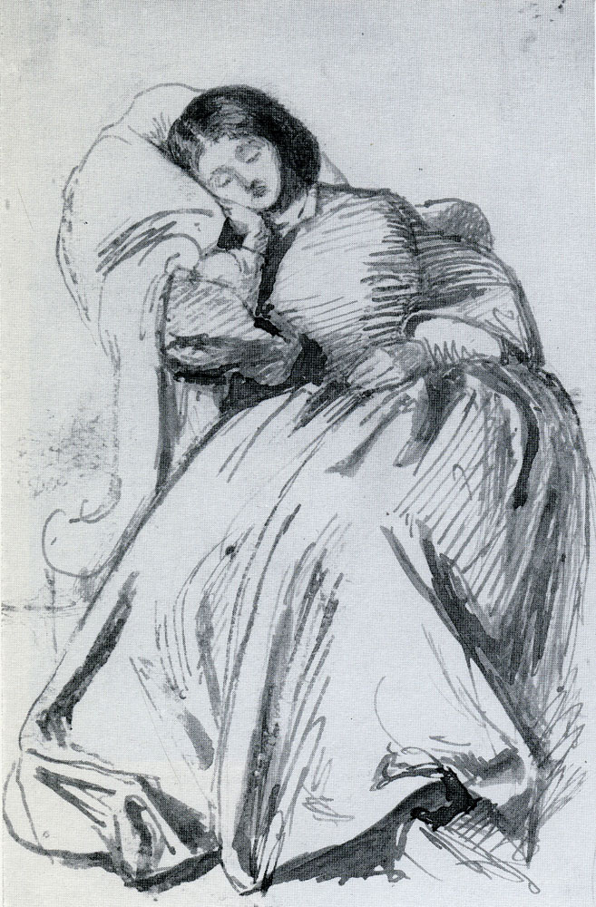 Dante Gabriel Rossetti - Elizabeth Siddal, seated