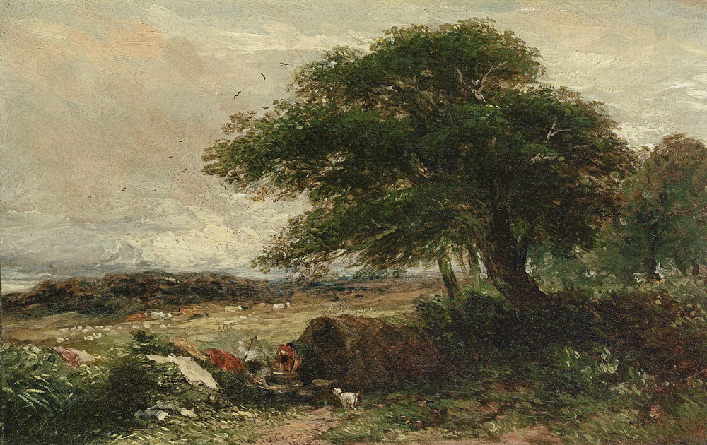 David Cox - Landscape with a Gypsy Tent