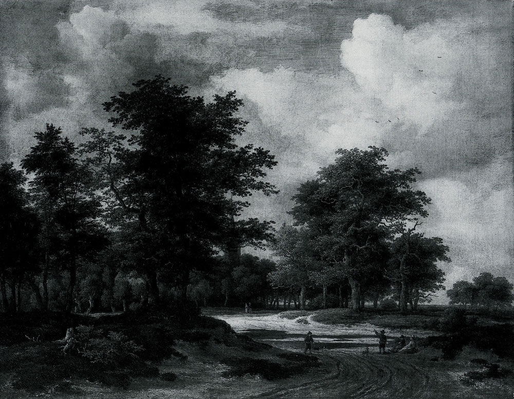 Jacob van Ruisdael - A Road leading into a Wood