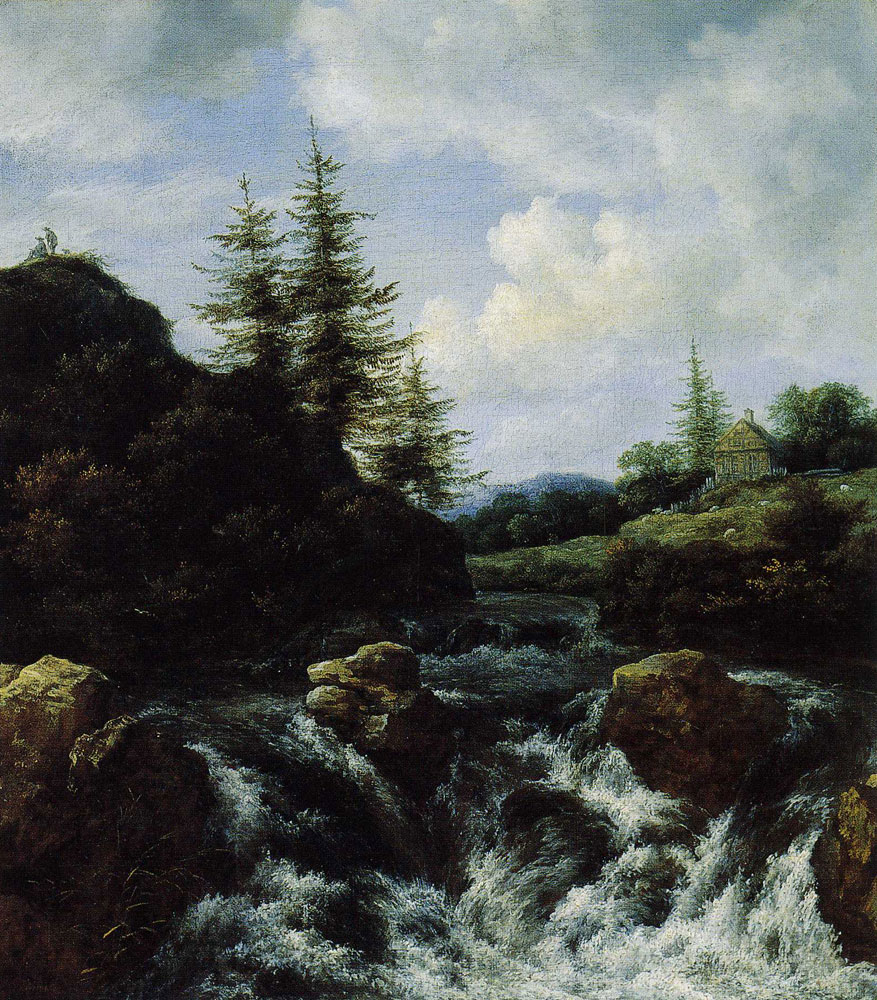 Jacob van Ruisdael - Landscape with a Waterfall