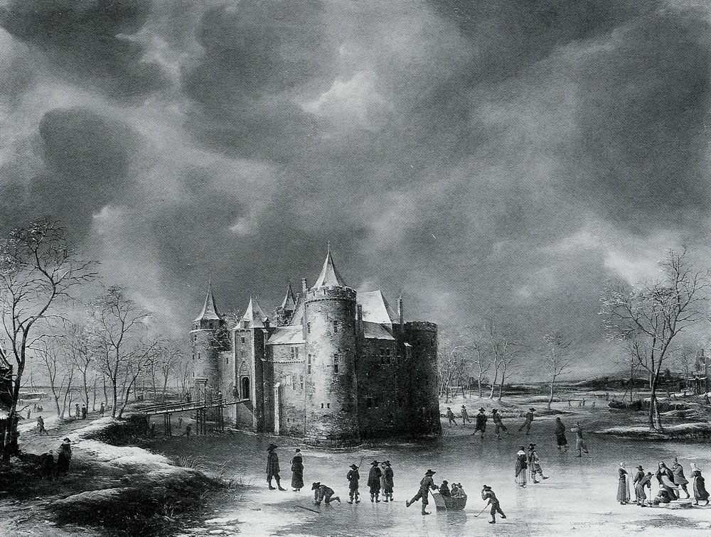 Jan Beerstraaten - The Castle of Muiden in Winter